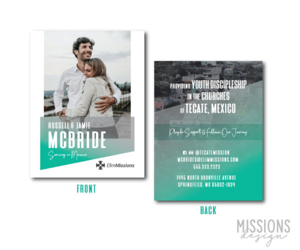 Trapezoid Missionary Prayer Card